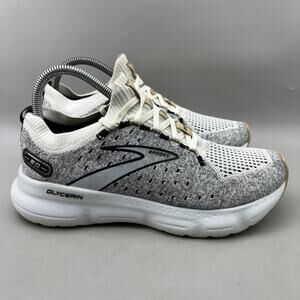 Brooks Glycerin Stealthfit 20 Running Shoes Women Size 9 White Gray Low Sneakers